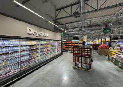 Dryck på stora Coop i Barkarby